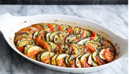 Ratatouille & parmesan bake