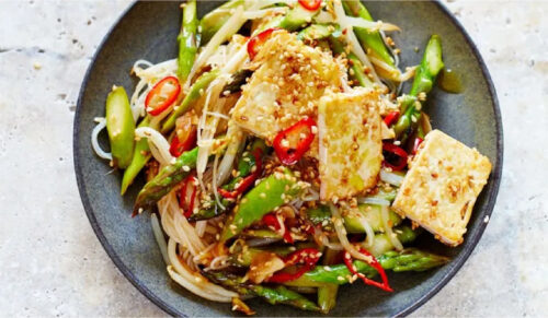 Asparagus stir-fry